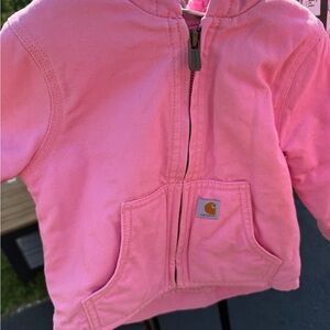 Carhartt Kids Bubblegum Pink Zip-Up Hoodie